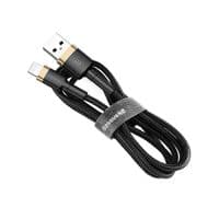 Кабель Baseus Cafule USB-Lightning, 1.5A, 2м Black/Gold (CALKLF-BV1)