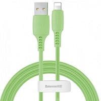Кабель Baseus Colorful USB-Lightning, 2.4A, 1.2м Зелений (CALDC-06)