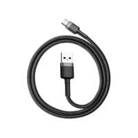 Кабель Baseus Cafule USB-USB Type-C, 2A, 2м Black/Grey (CATKLF-CG1)