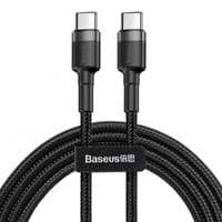 Кабель Baseus Cafule Series Type-C PD2.0 60W Flash USB Type-C-USB Type-C, 1м Black/Grey (CATKLF-HG1)