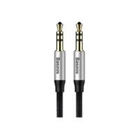 Аудіо-кабель Baseus Yiven M30 3.5мм-M / 3.5 мм-M, 1.5м, Silver / Black (CAM30-CS1)