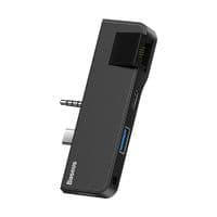 Концентратор 3,5 мм / USB Type-C Baseus для Surface Go Black (CAHUB-FG01)