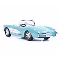 Машина Maisto Chevrolet Corvette голубой 1957 (1:24) (31275 lt. blue)