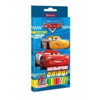 Карандаши цветные 1 вересня Cars пласт. корп. 12 цветов (290617)