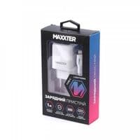 Зарядний пристрій Maxxter (1USBх3А) QC3.0 White (WC-PD-CtL-01) + кабель Lightning