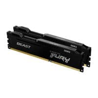 Модуль памяти для компьютера DDR3 8GB (2x4GB) 1600 MHz Fury Beast Black HyperX (Kingston Fury) (KF316C10BBK2/8)