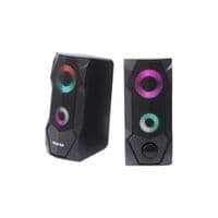 Колонки акустические, пластиковый корпус, 6 Вт , USB питание, RGB подсветка, черный цвет