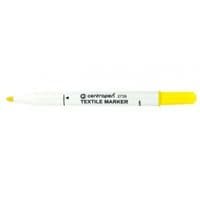 Маркер Centropen Textile 2 мм жовтий (2739/05)
