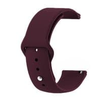 Силіконовий ремінець BeCover для Xiaomi iMi KW66/Mi Watch Color/Haylou LS01/LS02 Purple-Wine (706358)