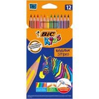 Олівці кольорові Bic Evolution Stripers 12 шт (bc9505221)