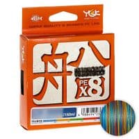 Шнур YGK Veragass Fune X8 150m Multi Color 1.5/0.205mm 30lb/12.5kg (5545.02.64)