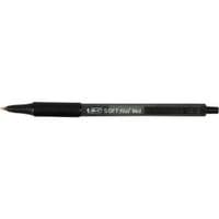 Ручка шариковая Bic автоматическая Soft Clic Grip с резиновым грипом Черная (bc837397)