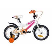Детский велосипед Formula 14" RACE рама-8,5" 2020 White/Violet/Orange (OPS-FRK-14-013)