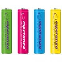 Акумулятор AAA 1000mAh Ni-MH * 4 mix of colors Esperanza (EZA107)