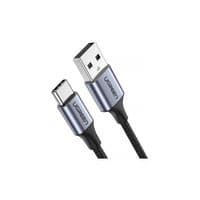 кабель UGREEN US176 USB - Type-C Both Angled 3A Data Cable 1м (Черный)