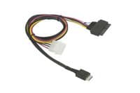 Кабель передачі даних Supermicro OCuLink SFF-8611 (x4) to SFF-8639 U.2 with 4 Pin Power Cable (CBL-SAST-1011)
