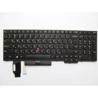 Клавиатура ноутбука Lenovo ThinkPad E580/L580/T590 черная с черной,трек (A46072)