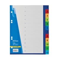 Розділювач сторінок Buromax А5 numeric, 12 dividers (BM.3213)