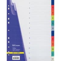 Розділювач сторінок Buromax numeric, 12 dividers (BM.3212)
