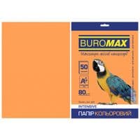 Папір Buromax А4, 80г, INTENSIVE orange, 50sh (BM.2721350-11)