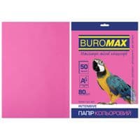 Папір Buromax А4, 80г, ІНТЕНСИВНИЙ малиновий, 50ш (BM.2721350-29)
