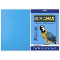 Папір Buromax А4, 80г, INTENSIVE blue, 50sh (BM.2721350-30)