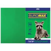 Бумага Buromax А4, 80g, DARK green, 50sh (BM.2721450-04)
