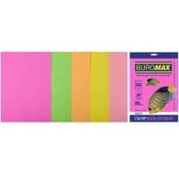 Папір Buromax А4, 80г, NEON, 5 кольорів, 20sh, EUROMAX (BM.2721520-99)
