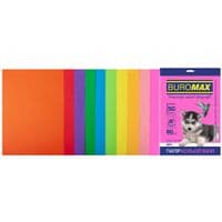 Папір Buromax А4, 80г, NEON+INTENSIVE, 10 кольорів, 50ш (BM.2721850-99)