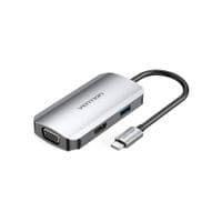 Концентратор Vention USB3.1 Type-C --> HDMI/VGA/USB 3.0/PD 100 Вт концентратор 4-в-1 (TOAHB)