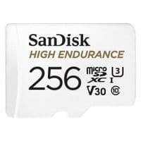 Карта памяти microSDXC (UHS-1 U3) SanDisk High Endurance 256Gb class 10 V30 (100Mb/s) (adapterSD)