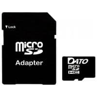 Карта памяти microSDHC DATO 4Gb class 4 (adapter SD)