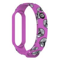 Ремінець Armorstandart This is the Way для Xiaomi Mi Band 6/5 Dark Lord Helmet Purple (ARM59259)