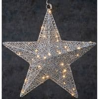 Гирлянда Luca Lighting Звезда 38 см 60 LED Серебристая (8718861660838)