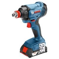 Гайковерт ударный Bosch GDX 180-Li, аккум., 2х18 В, 180 Нм, M6-M14, 1.1кг, кейс