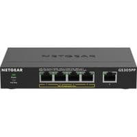 Комутатор NETGEAR GS305PP 4xGE PoE+, 1x GE, некерований