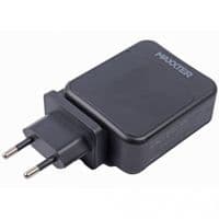 Maxxter 1USB-A + 2USB-C зарядний пристрій (PD 65W + PD 18W + QC 3.0) (WC-PD65W-01)