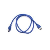 Кабель PowerPlant (CA911134) USB 3.0 AF - AM, 1м, синий