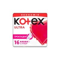 Гигиенические прокладки Kotex Ultra Super 16 шт. (5029053542652)