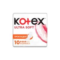 Прокладки гігієнічні Kotex Ultra Soft Normal 10 шт. (5029053542669)