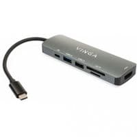 Концентратор Vinga USB Type-C 3.1 на HDMI+USB3.0+USB 2.0+SD/microSD+PD 6in1 (VHC6)