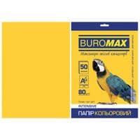 Папір Buromax А4, 80г, ІНТЕНСИВНИЙ жовтий, 50ш (BM.2721350-08)