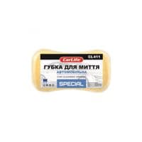 Губка для мытья CARLIFE SPESIAL с большими порами 220x120x60mm, желтая (CL-411)