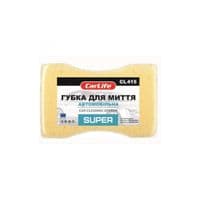 Губка для мытья CARLIFE SUPER с большими порами 195x130x70mm, желтая (CL-415)