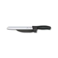 Кухонный нож Victorinox SwissClassic DUX 21 см Serrated Black (6.8663.21)