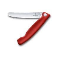Кухонный нож Victorinox SwissClassic Foldable Paring 11 см Serrated Red (6.7831.FB)