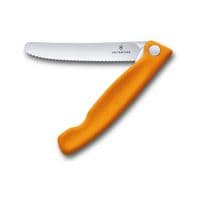 Кухонный нож Victorinox SwissClassic Foldable Paring 11 см Serrated Orange (6.7836.F9B)