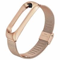 Ремінець для фітнес браслета BeCover Metal для Xiaomi Mi Band 3/4 Rose Gold (704654)