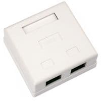 Розетка мережна RJ45x2 UTP cat.5e 8P8C Vinga (VCPRJ45O2)