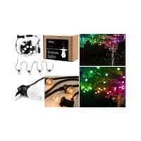 УЦІНКА! Гірлянда Smart LED Twinkly Festoon RGB 20 G45 IP44 10м кабель чорний